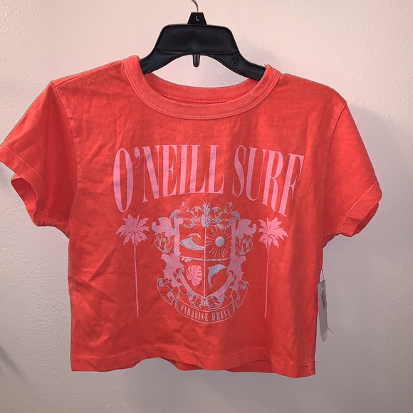✅✅🌷O’NEILL CREW TEAM CROP TEE in Watermelon - Picture 5 of 9